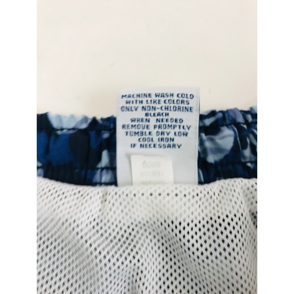 Old Navy Shorts Women's Size Small Navy Blue Floral Swim Trunks Lined Drawstring - Picture 6 of 7